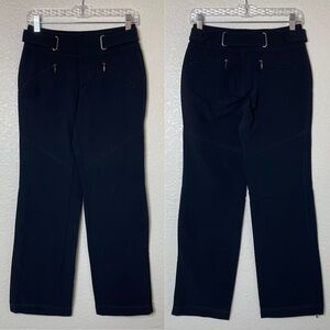 Athleta Black Soft Shell Fleece-Lined Outdoor Ski/Snow Pants